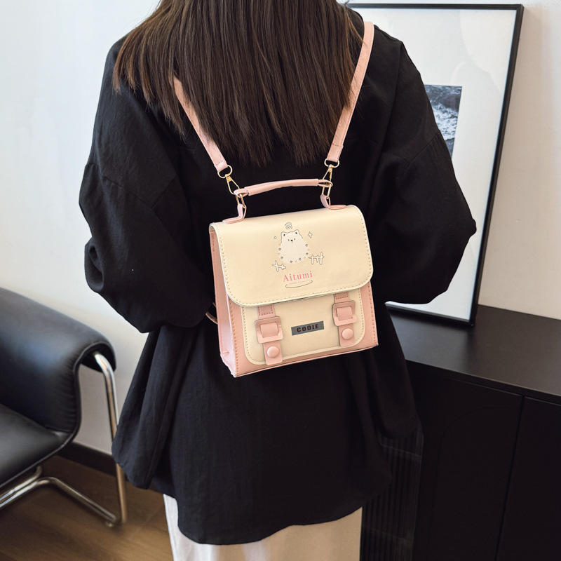 Small bag Women's Bag 2025 Spring New Style Student Girls' bag Crossbody bag single-shoulder bag Large capacity handbag Specification drawing