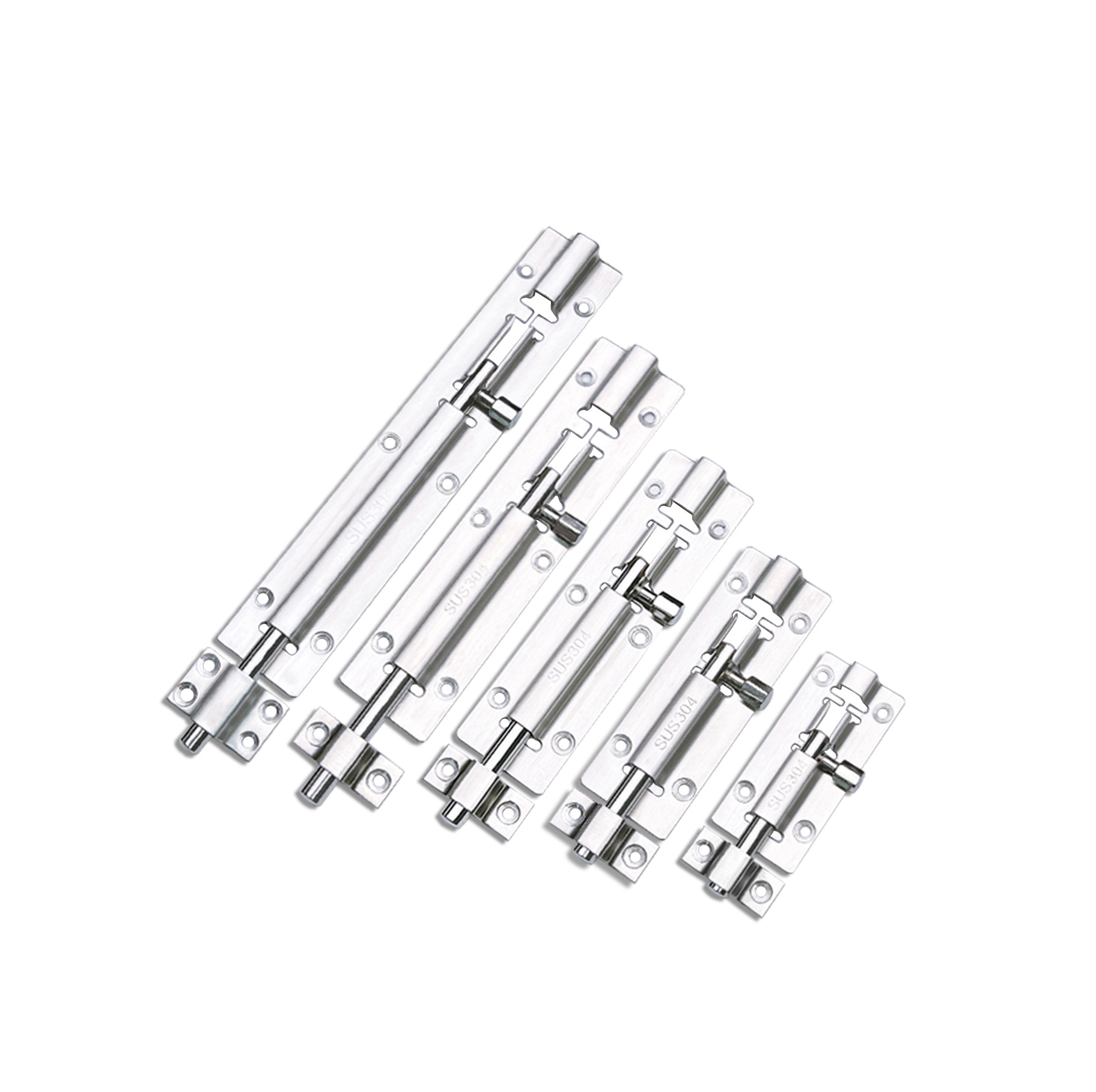 Wholesale 304 Chinese latch wooden door and window bolts, exposed small square latch bathroom door latch, thickened door latch from the manufacturer Item Picture