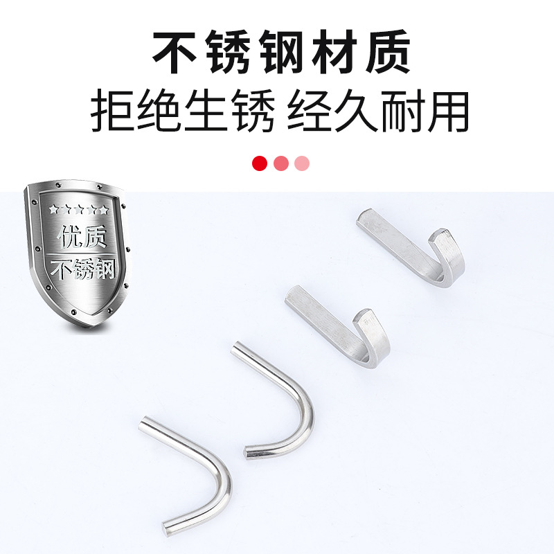 Thickened 304 stainless steel solid single hook, separately welded round hook, square hook, welded on the iron plate metal plate hook Application Scenario