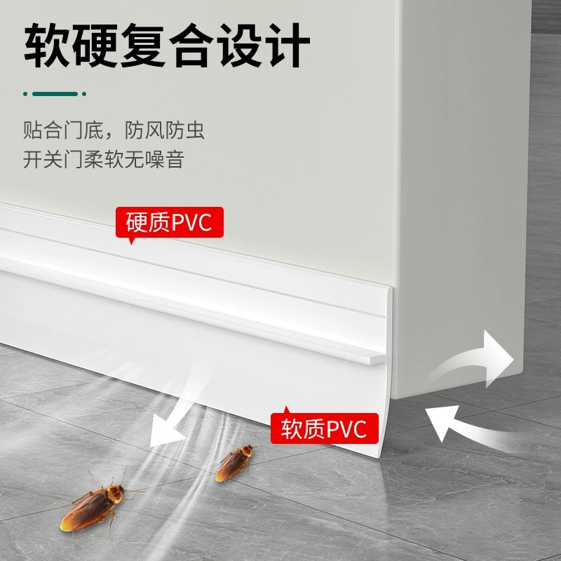 Self-adhesive soundproof door gap and bottom sealing strip, door gap baffle, glass door rubber strip, bedroom windproof wonder 824 Specification drawing