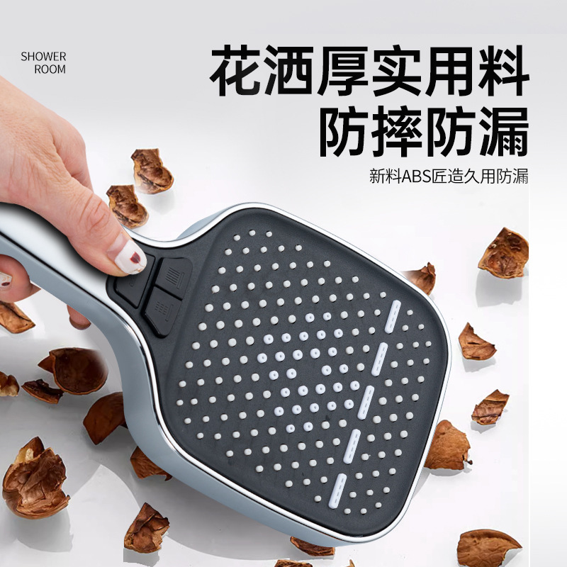 Cross-border square waterfall air pressurized showerhead, shower head, shower head, pressurized large water output spray head set Application Scenario