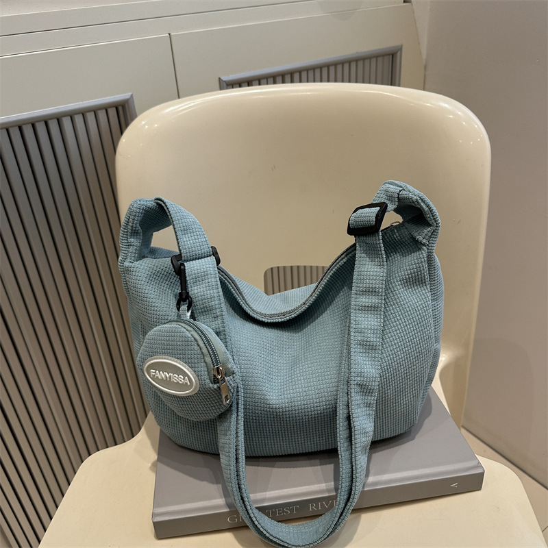 Spring new tweed women's bag, 2025 new fashionable women's bag, quality mother-and-child bag, casual single-shoulder crossbody bag full figure