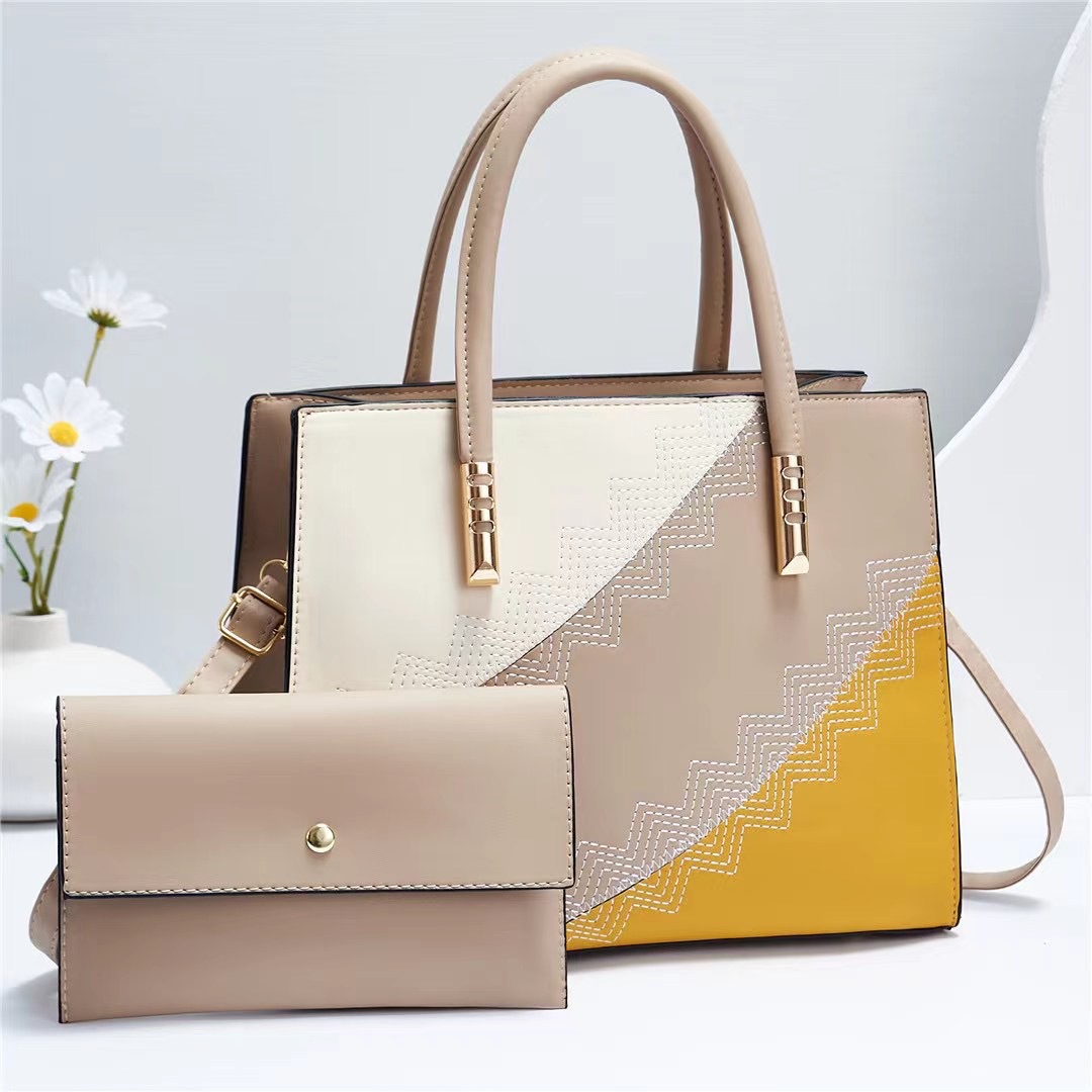 2022 Foreign trade Women's Bag, new large-capacity PU handbag, Korean-style mother-and-child bag, single-shoulder crossbody Specification drawing