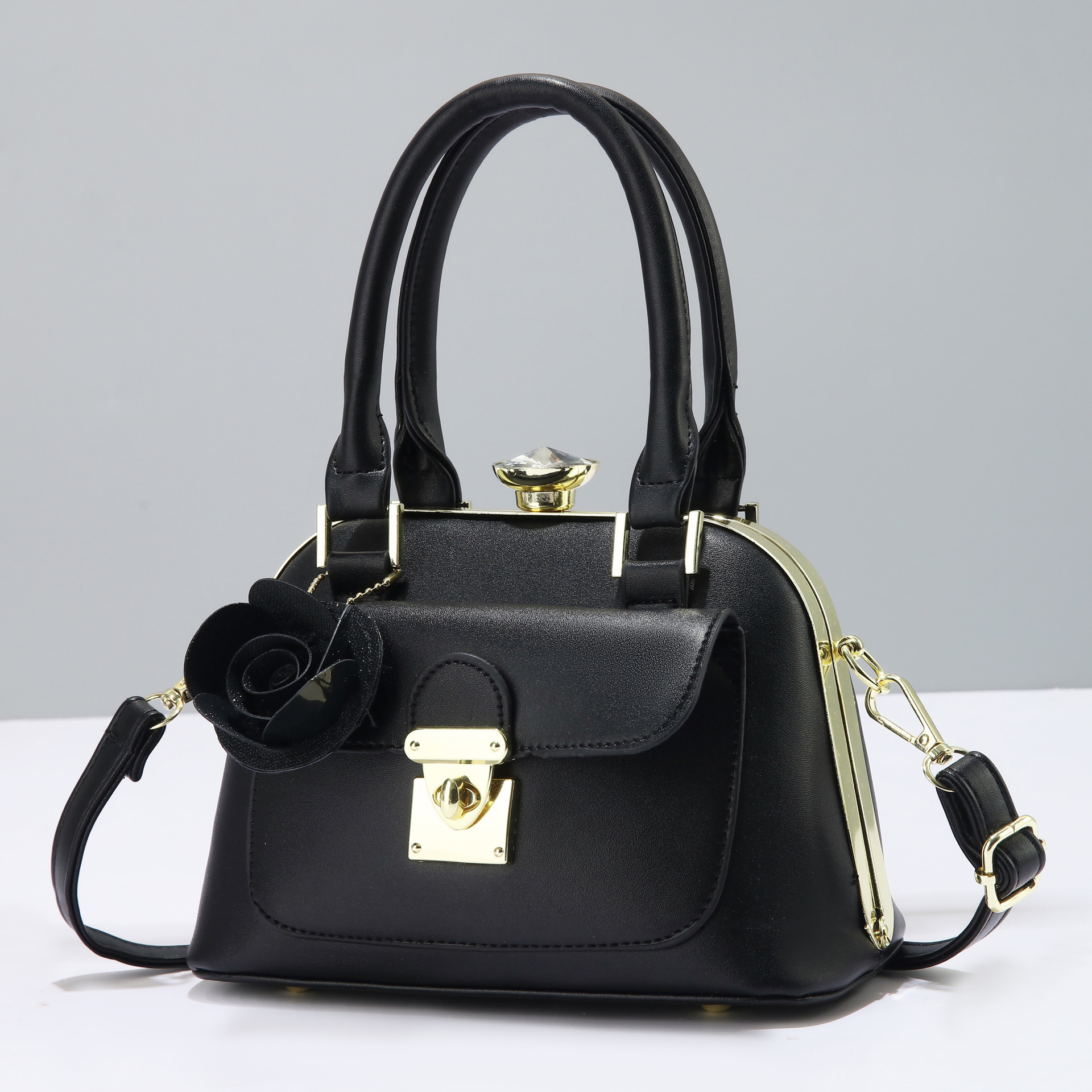 Cross-border popular bag 2025 New Korean-style fashionable color-blocking single-shoulder bag, casual and versatile, ladies' hand-held pillow bag full figure