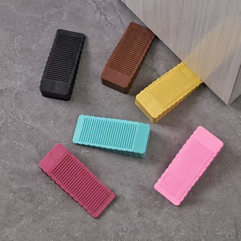 Movable door stopper, household door stopper, no need for drilling, anti-collision door plate, windproof fixed door, door stopper wedge, triangular door stop full figure