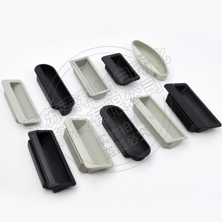 ABS plastic concealed handle, plastic handle, embedded filing cabinet, pull-out tool box, buckle handle, iron cabinet door handle full figure