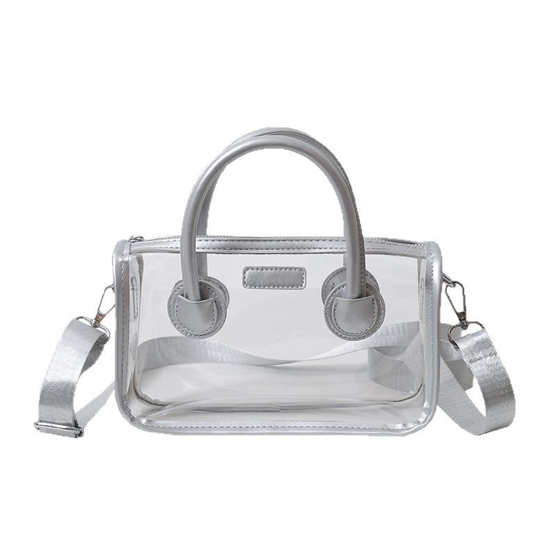 Seaside play transparent bag for women 2025 New style Popular beach vacation handbag, fashionable and trendy single-shoulder crossbody bag Item Picture