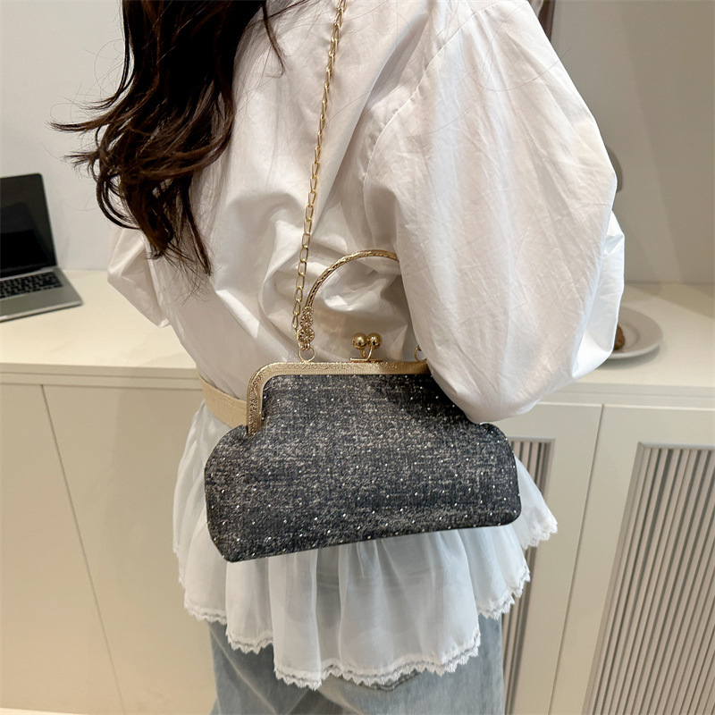 Casual bag, fashionable women's handbag, 2025 Summer new style, elegant and fashionable single-shoulder bag, Korean style simple crossbody bag Specification drawing