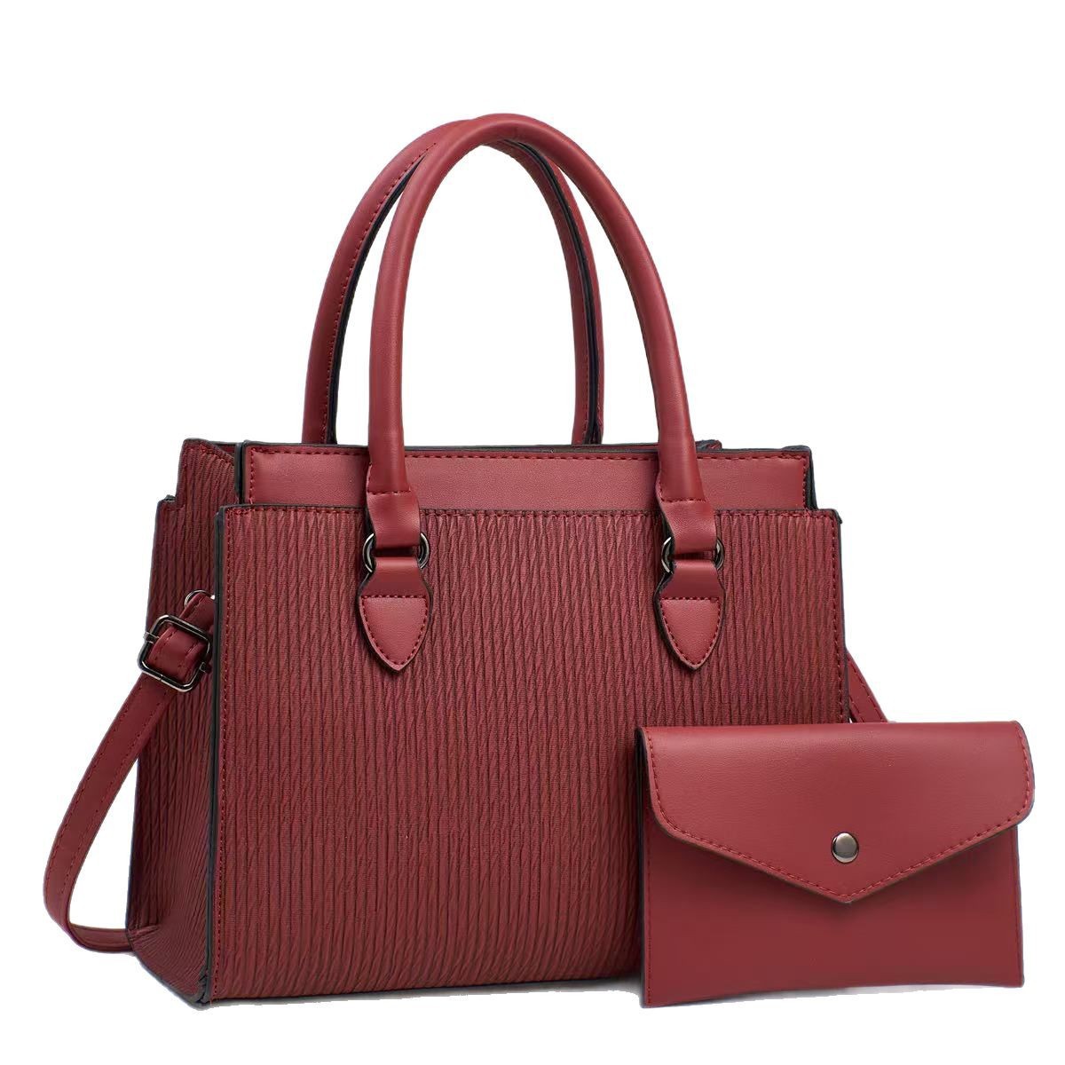 Two-piece cross-border mother-and-child bag 2025 new style women's handbag, a popular export large-capacity retro single-shoulder bag Item Picture