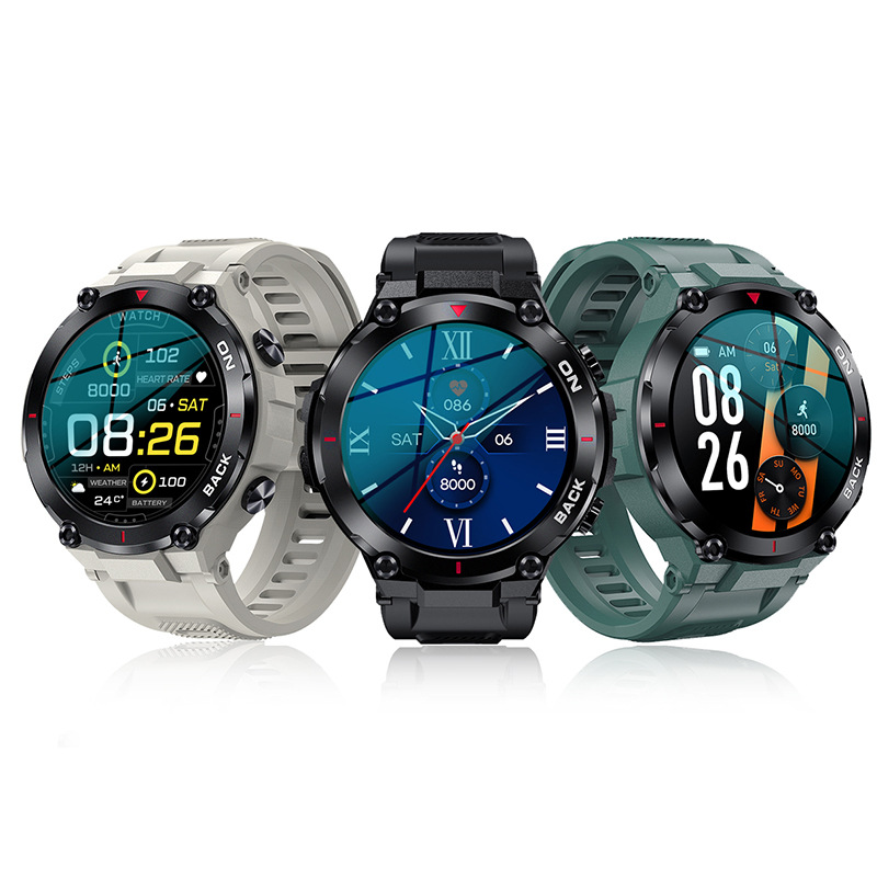 Cross-border new K37 GPS dual-star positioning smartwatch for women's menstrual cycle reminder true blood oxygen sports watch full figure