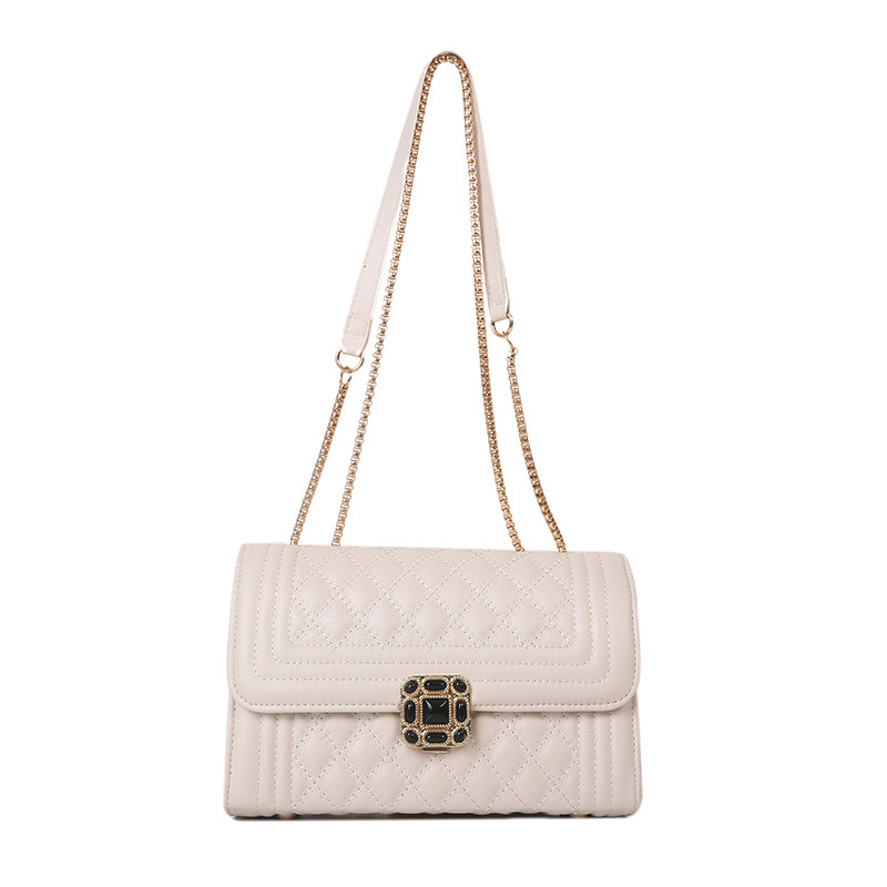 Square Chain strip Small square Bag 2025 Trendy Summer new retro commuter crossbody bag, a niche, trendy and simple single-shoulder bag Item Picture