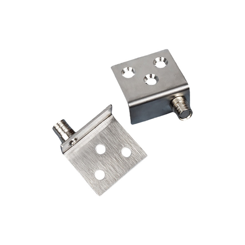 Wholesale of stainless steel rotating shafts for cabinet doors, upper and lower kitchen cabinet doors, cabinet hinges, double door shafts, L-shaped invisible Angle codes Item Picture
