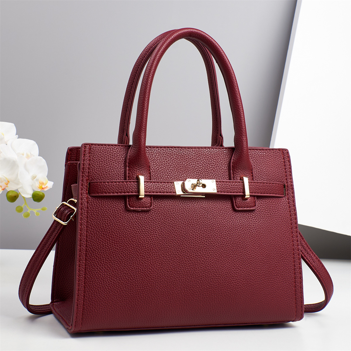 Mom's style bag, high-end red wedding bag, Spring/Summer 2025 women's bag, crossbody handbag, single shoulder, large capacity full figure