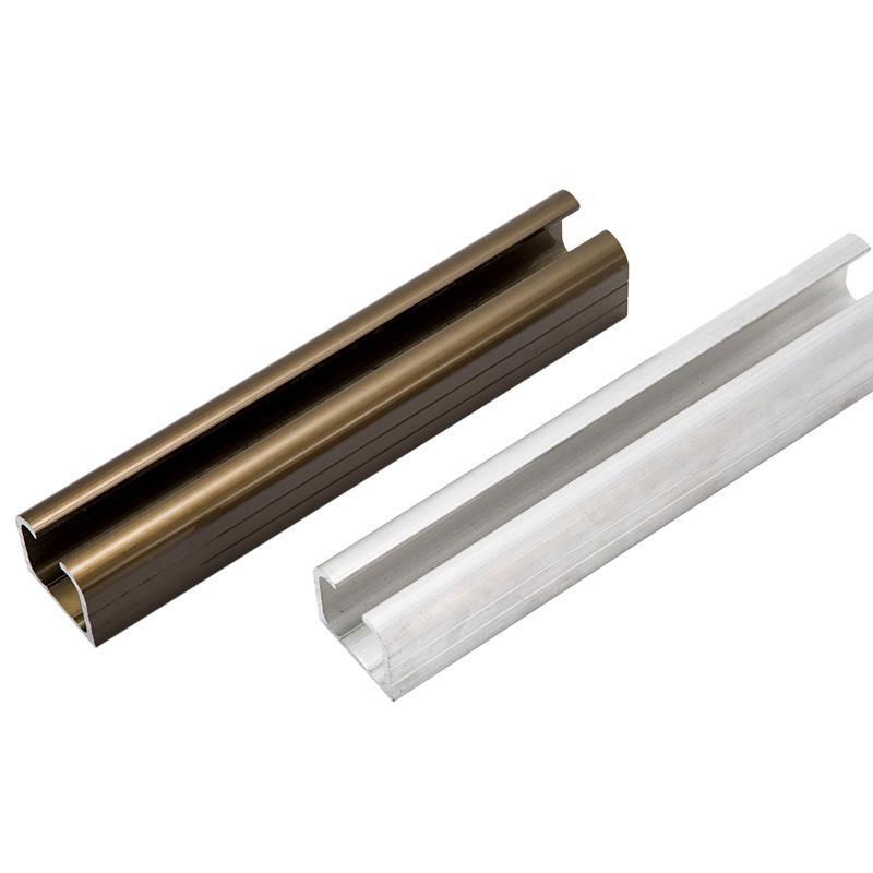 Aluminum alloy hoist wheel slide rail, slide rail guide rail, sliding door accessories, solid wood door slide rail, hoist rail, general hoist rail, aluminum groove, 6 meters Item Picture