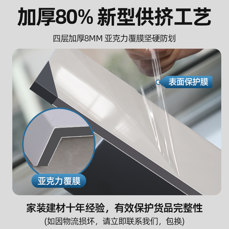 ll window sill stone countertop panel, window sill board, self-adhesive acrylic balcony window casing, window frame, imitation marble frame protection Application Scenario