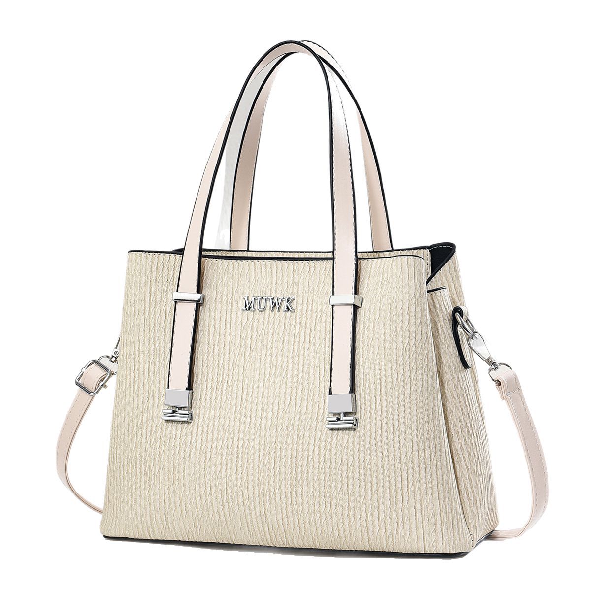This is a popular women's handbag for foreign trade, a new model of 2025. It is versatile and elegant. It has a large capacity and can be worn on one shoulder at an Angle Item Picture