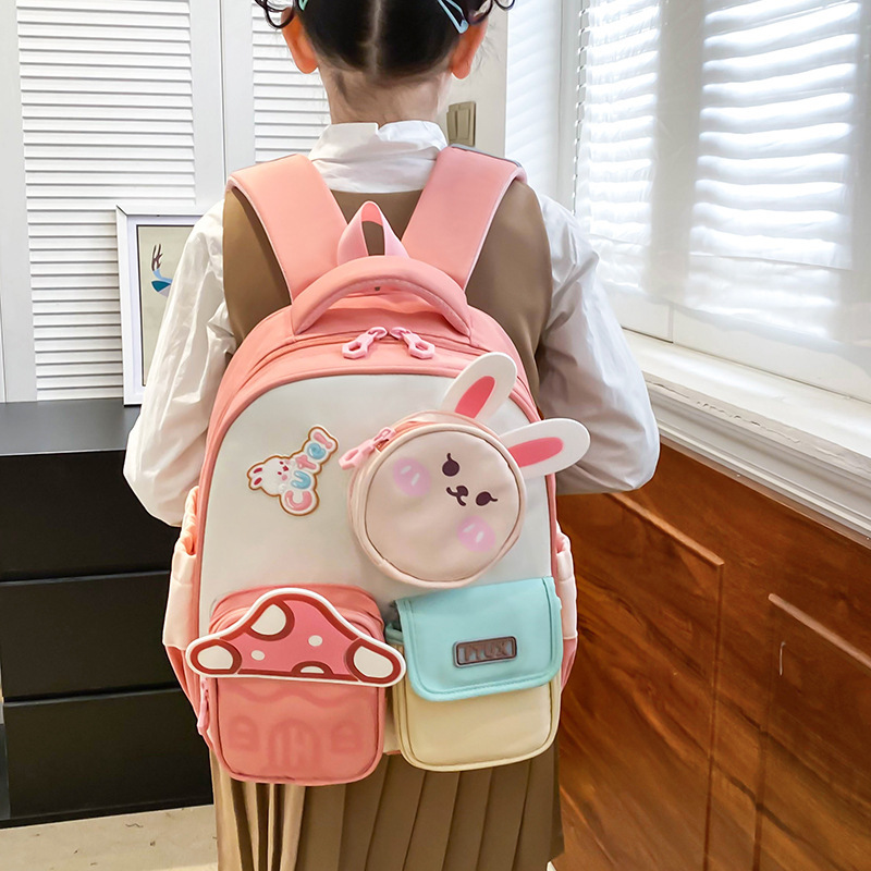New cartoon schoolbag, cute backpack, kindergarten student schoolbag, children's 3-5 years old backpack, retail and foreign trade details Picture