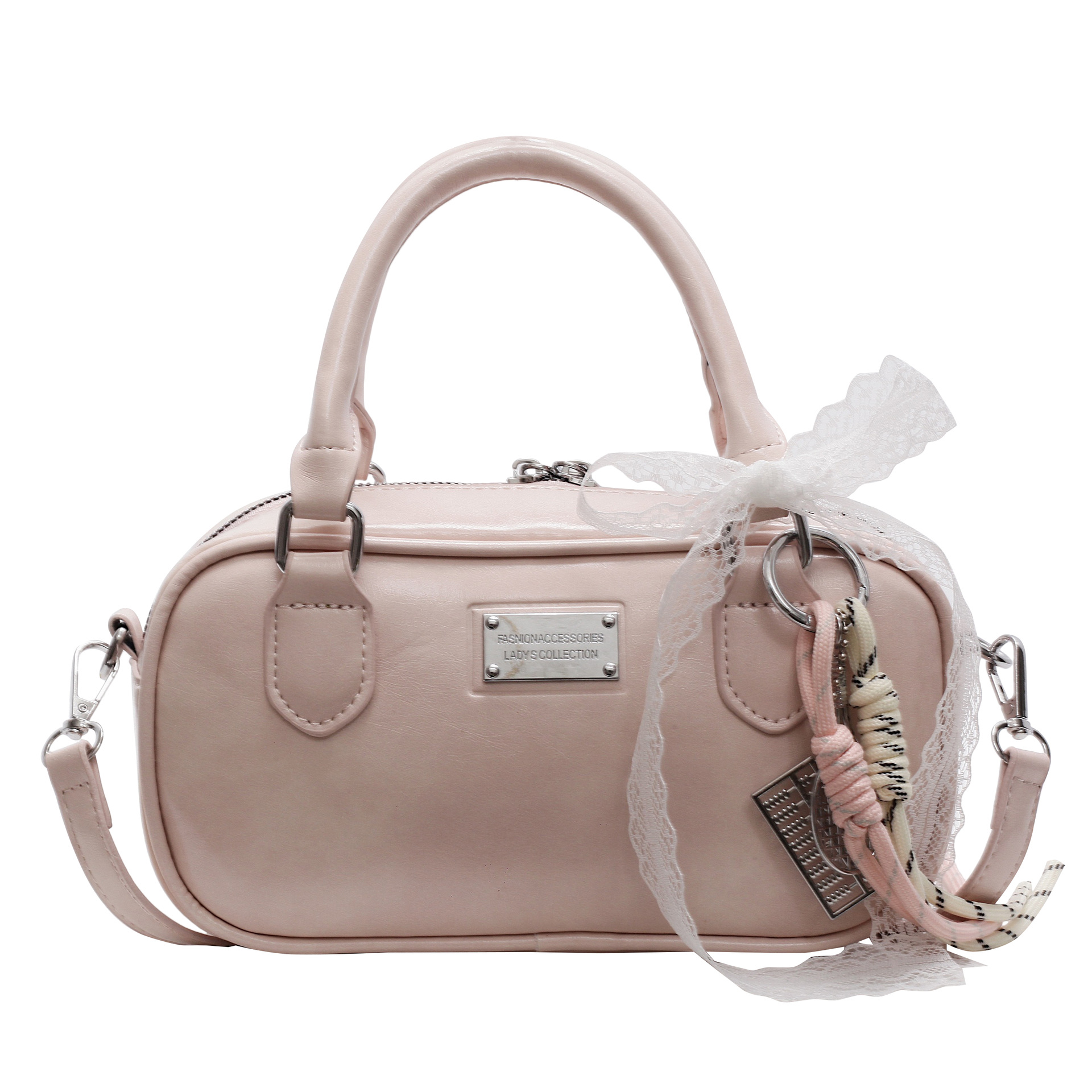 High-end handbag, versatile for women in spring and summer, 2025 new fashion crossbody bag, casual hand-carry Boston bowling bag Item Picture