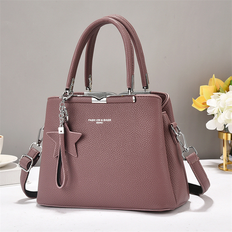 Fashionable women's bag, middle-aged mother's bag, high-end, elegant and versatile, single-shoulder crossbody bag, 2025, large-capacity handbag trend Item Picture