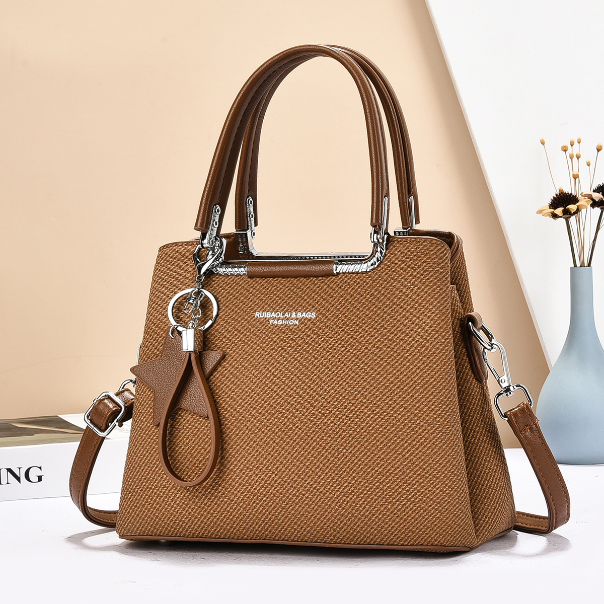 Cross-border foreign Trade 2025 New Summer soft leather, niche and versatile, high-quality single-shoulder bag, high-end crossbody handbag Specification drawing