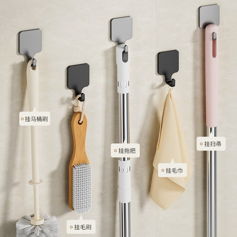 Stainless steel strong adhesive hook, bathroom, no need for drilling, wall-mounted, multi-functional organization, storage and storage integrated hook, adhesive hook Application Scenario