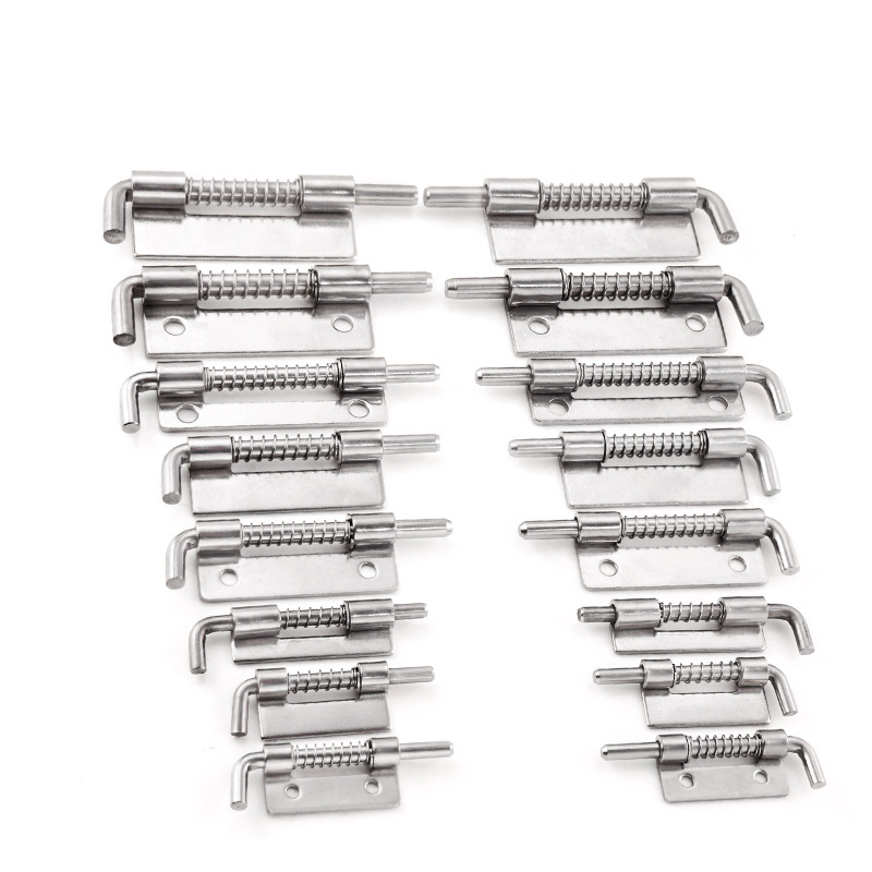 CL225-123 spring pin lower door shaft 304 stainless steel pin custom distribution box and electrical cabinet door and window bolt accessories Item Picture