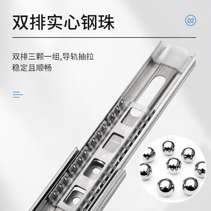 Guide rail tracks, household furniture, stainless steel hardware accessories, kitchen display cabinets, drawers, bathroom slide rails, pulley manufacturers details Picture