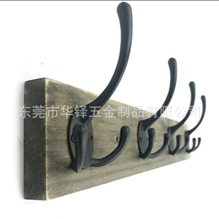 Step into the best-selling zinc alloy black and white paint wall-mounted foyer coat hook in stock, European-style simple coat hook Application Scenario