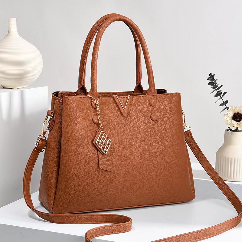 Summer high-end handbag, women's bag, versatile texture, single-shoulder crossbody bag, large-capacity women's bag for export Specification drawing