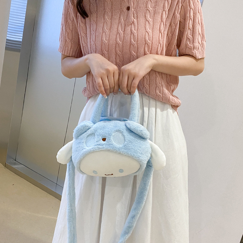 New Transformation Panda Claw machine Doll Bag, plush toy Bag 2023, sweet and girlish single-shoulder crossbody bag Application Scenario