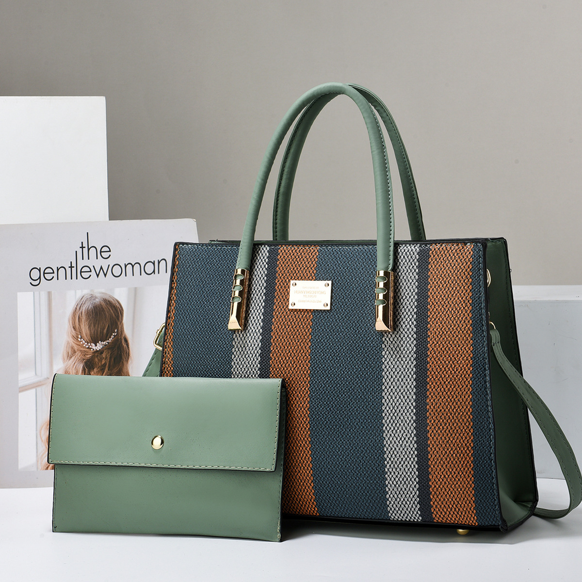 New 2024 trendy and fashionable single-shoulder crossbody bag for women in foreign trade, large-capacity cross-border color-blocked handbag Application Scenario