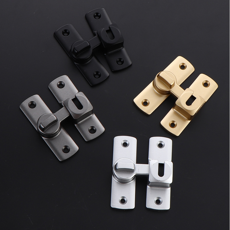 The hotel bathroom doors and Windows are thickened with lock buckles, and the aluminum alloy doors are solid and can be easily closed with anti-theft lock buckles details Picture