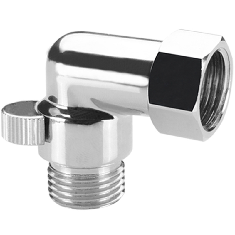 Mini Angle valve, 4-inch brass short union, double external thread joint, ultra-short Angle valve, wall-mounted 3.8cn Item Picture