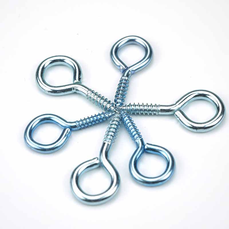 Carbon steel galvanized sheep eye ring hook, sheep eye self-tapping screw closed lamp hook 1#-14# Application Scenario