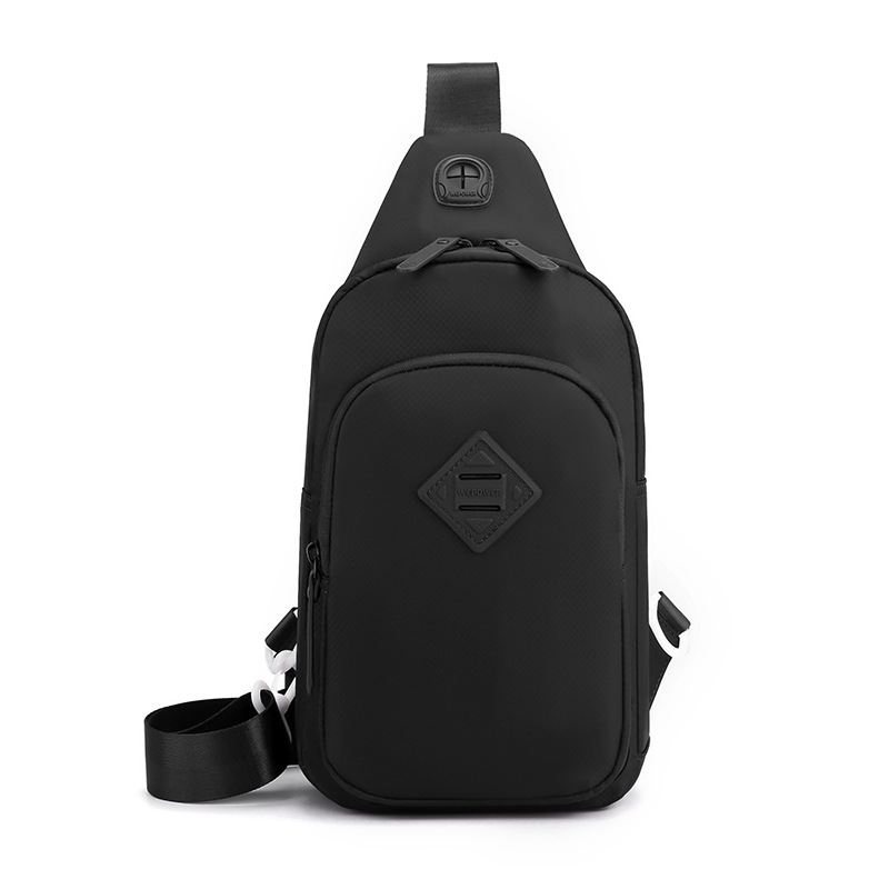 New cross-border men's casual chest bag, fashionable large-capacity crossbody bag, simple, portable and multi-functional single-shoulder bag Item Picture