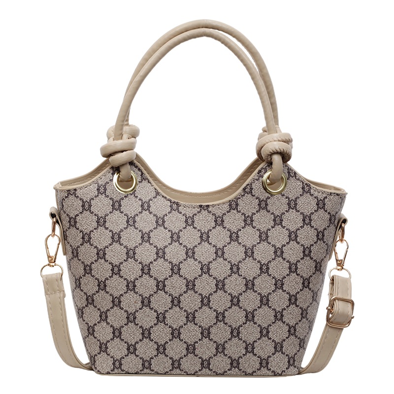 European and American single-shoulder bag, crossbody bag, 2025 new style, trendy and versatile bucket bag, French retro underarm women's bag Item Picture