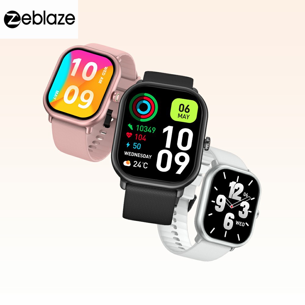 Zeblaze GTS 3 Pro Bluetooth Call AMOLED screen Health and Fitness Tracking Smartwatch full figure