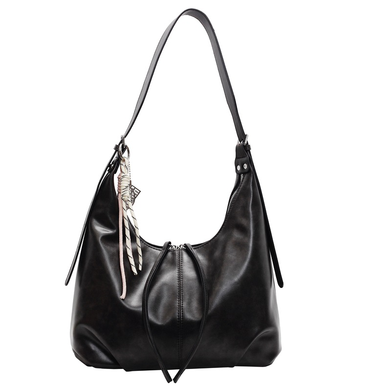 Retro large-capacity crossbody bag for women, 2025 new trendy and fashionable tote bag, simple and casual single-shoulder armpit bag Item Picture