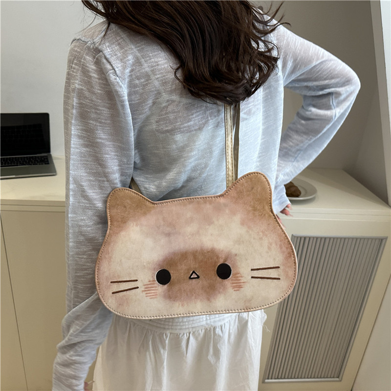2025 New cute and well-behaved bread, kitten, puff puff backpack, cartoon bag, tote bag, creative bag for girls Application Scenario