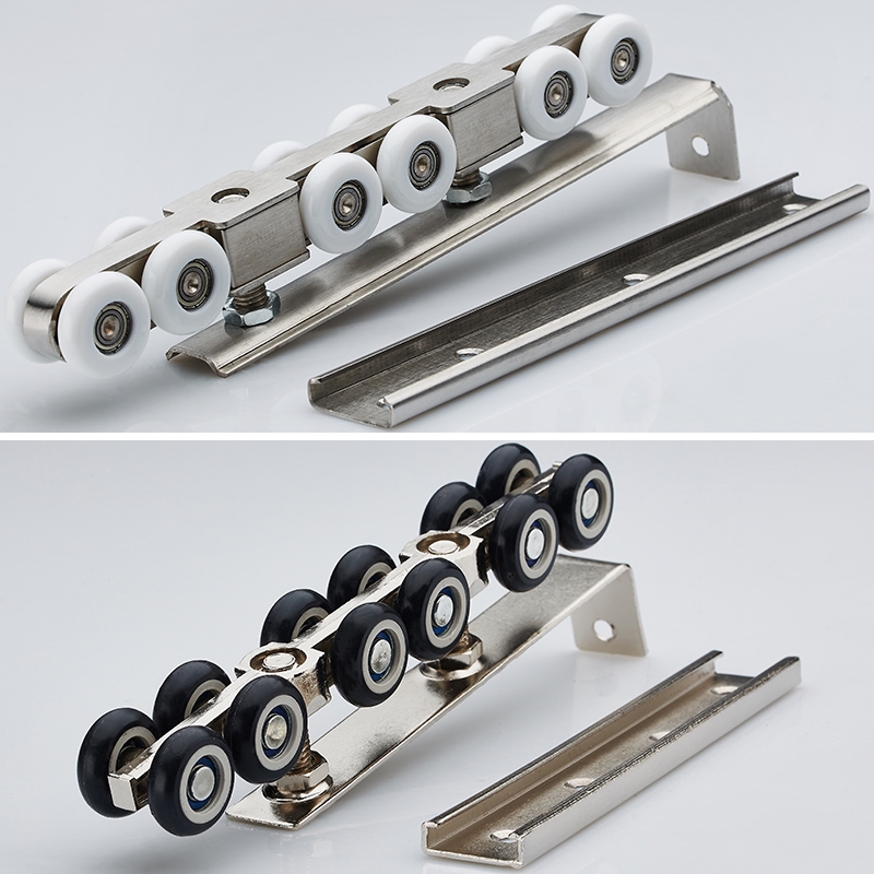 Sliding door wheels, roller tracks, sliding door guide rails, hanging wheels, hanging doors without lower rails, accessories, balcony, kitchen glass doors Application Scenario
