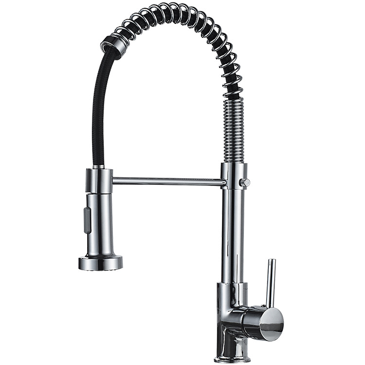 Cold and hot mixed water multi-functional spring pull-out kitchen faucet, sink faucet, bathroom cross-border supply Item Picture
