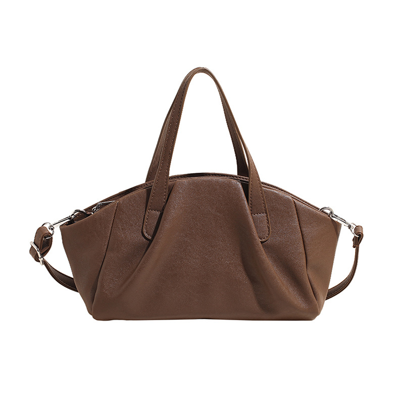 High-end tote bag for women 2024 New style, fashionable, simple and niche pleated wing bag, large-capacity commuter handbag Item Picture