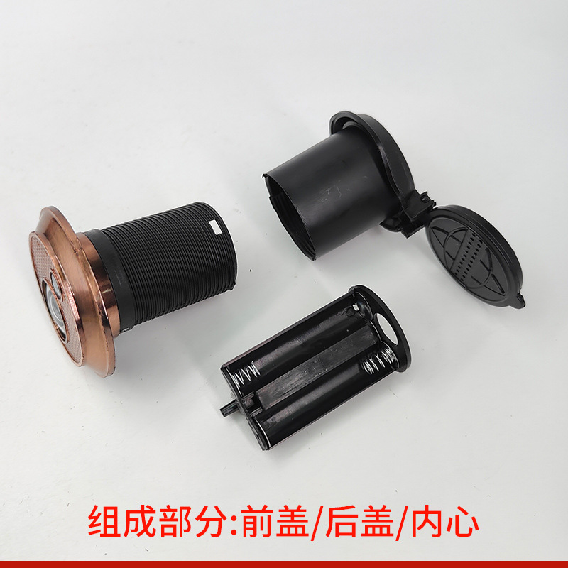 Household security door, peephole door mirror with doorbell, plastic peephole doorbell, old-fashioned door, doorbell 35, factory direct sales Specification drawing