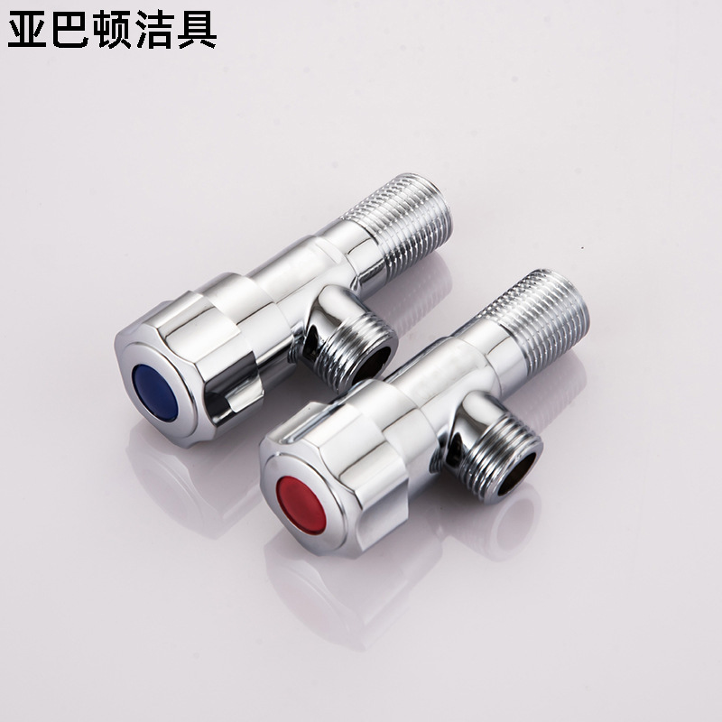 Thickened all-copper body Angle valve, toilet, water heater, cold and hot water Angle valve, quick-opening stop valve full figure