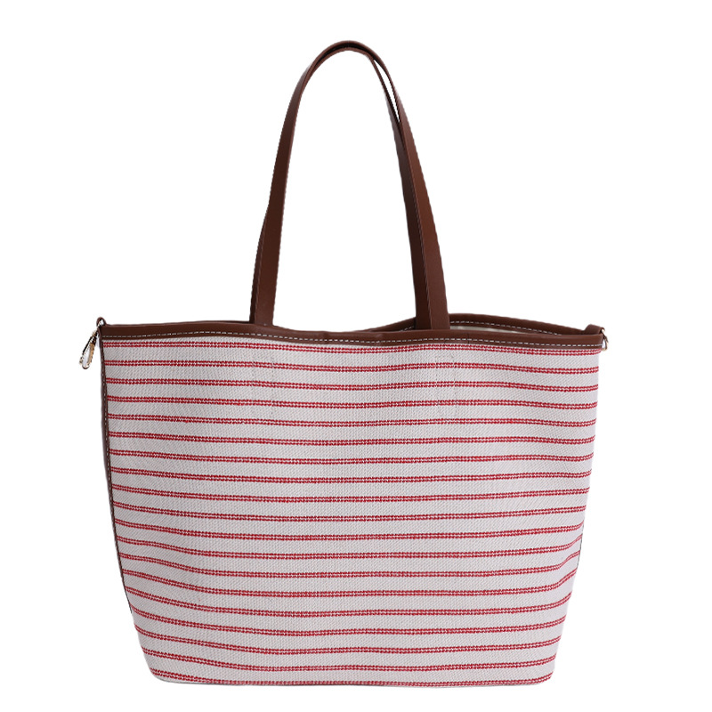 Korean large-capacity tote bag 2025 new style high-end shoulder bag, commuting canvas bag, niche and versatile underarm bag Item Picture
