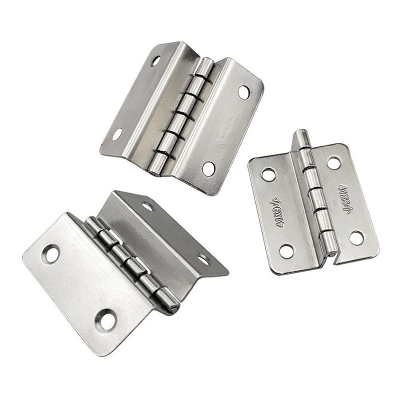 Four-fold folding iron display cabinet cabinet door small hinge double folding hinge 41 clips 9 plate clips 12 plate iron hinge Item Picture