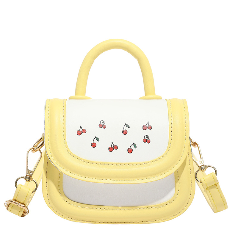 A new cartoon mini, fashionable and cute handbag with shoulder and crossbody splicing for summer 2025 Item Picture