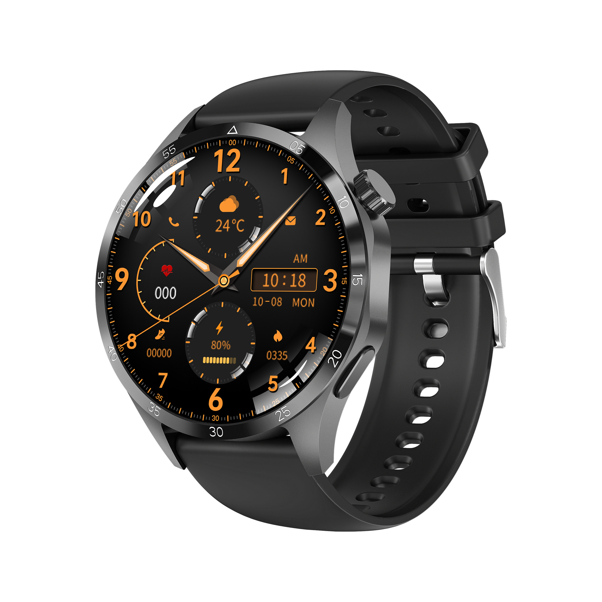 The new GT4pro + cross-border exclusive smartwatch features Bluetooth calls and multiple sports modes Item Picture
