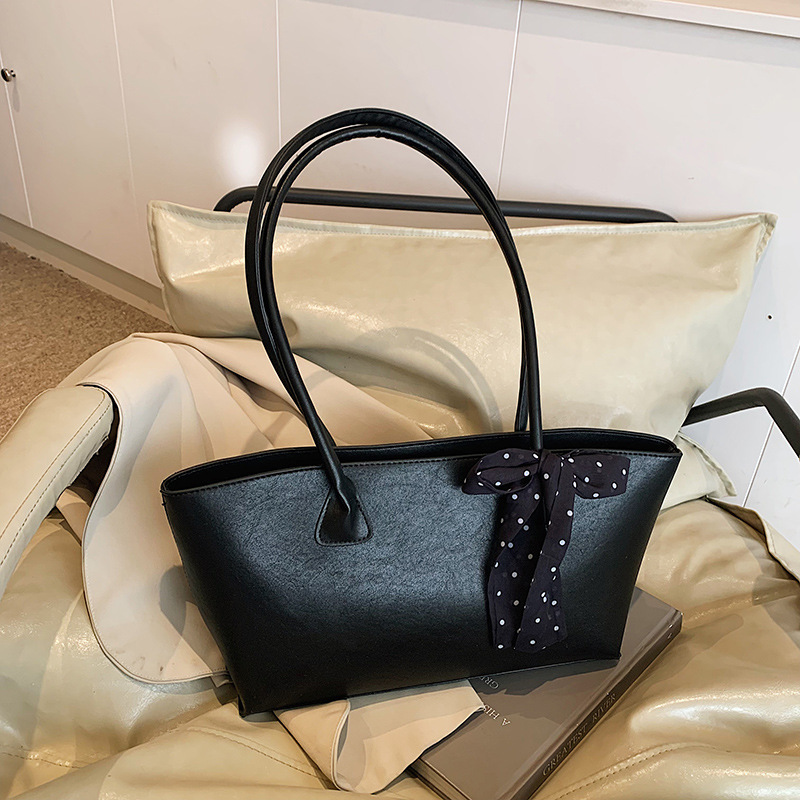 High-end vintage small bag for women, 2025 new style casual and versatile single-shoulder underarm bag, hand-held tote bucket bag details Picture