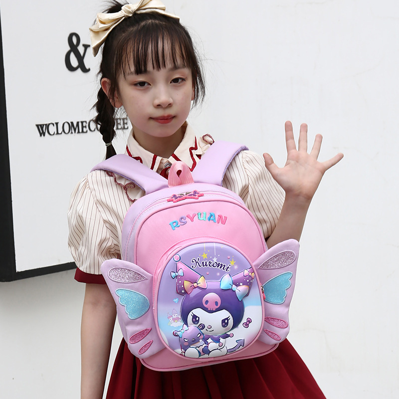 Wing Kulomi schoolbag for kindergarten girls, hard shell, high-quality and durable backpack for kindergarten outings, baby outings Specification drawing
